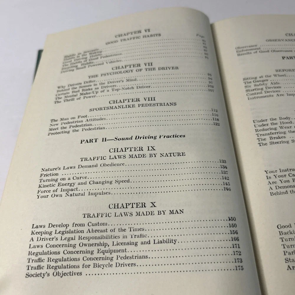 Vintage Book Sportsmanlike Driving Book American Automobile Association 2nd 1953